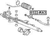 0322-RA3 - STEERING TIE ROD
