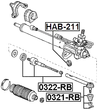 0322-RB - STEERING TIE ROD