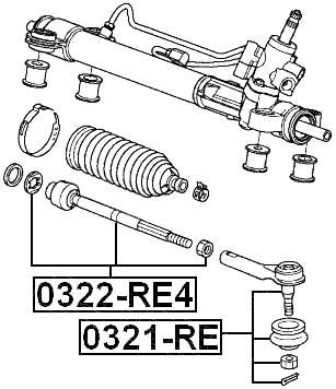 0322-RE4 - STEERING TIE ROD