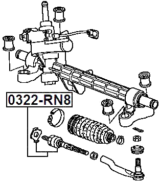 0322-RN8 - STEERING TIE ROD