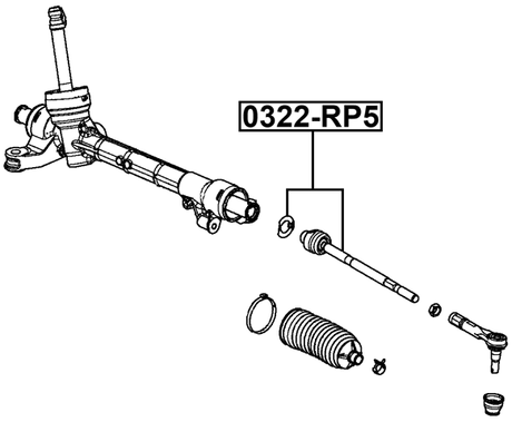 0322-RP5 - STEERING TIE ROD