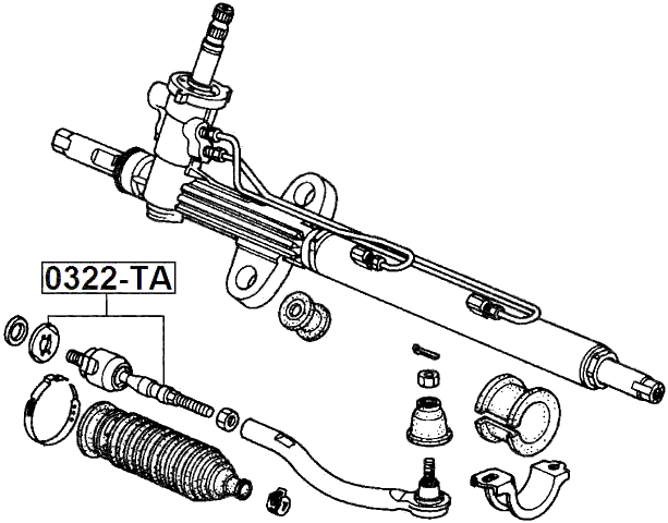 0322-TA - STEERING TIE ROD