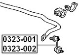 0323-001 - FRONT RIGHT STABILIZER LINK / SWAY BAR LINK