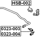 0323-004 - REAR LEFT STABILIZER LINK
