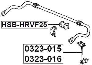 0323-015 - FRONT RIGHT STABILIZER LINK / SWAY BAR LINK