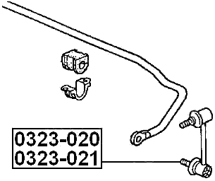0323-021 - REAR LEFT STABILIZER LINK