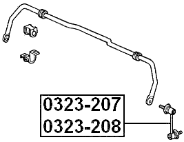 0323-208 - REAR RIGHT STABILIZER LINK
