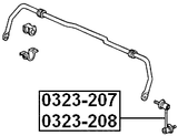 0323-208 - REAR RIGHT STABILIZER LINK