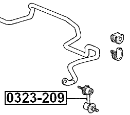 0323-209 - FRONT STABILIZER LINK / SWAY BAR LINK