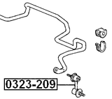 0323-209 - FRONT STABILIZER LINK / SWAY BAR LINK