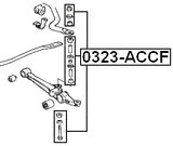 0323-ACCF - FRONT STABILIZER LINK / SWAY BAR LINK