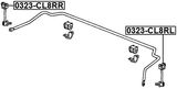 0323-CL8RL - REAR LEFT STABILIZER LINK