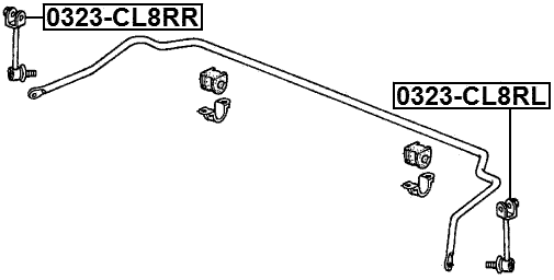 0323-CL8RR - REAR RIGHT STABILIZER LINK