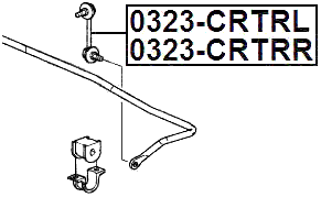 0323-CRTRL - REAR LEFT STABILIZER LINK