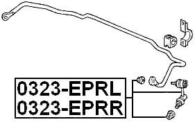 0323-EPRR - REAR RIGHT STABILIZER LINK