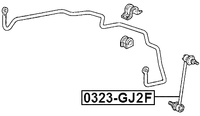 0323-GJ2F - FRONT STABILIZER LINK / SWAY BAR LINK