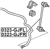0323-GJFL - FRONT LEFT STABILIZER LINK / SWAY BAR LINK