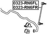 0323-RN6FL - FRONT LEFT STABILIZER LINK / SWAY BAR LINK