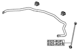 0323-RUFR - FRONT RIGHT STABILIZER LINK / SWAY BAR LINK