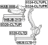 0324-CL7UPR - RIGHT UPPER FRONT ARM