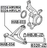 0324-HRVLH - LEFT FRONT ARM