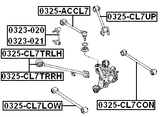 0325-CL7CON - REAR TRANSVERSE LINK