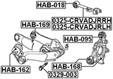0325-CRVADJRLH - REAR LEFT LATERAL LINK