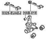 0325-EUADJ - REAR UPPER TRANSVERSE LINK (ADJUSTABLE)