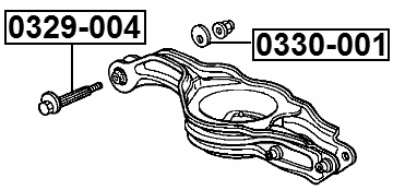 0329-004 - CAMBER ADJUSTING ECCENTRIC BOLT