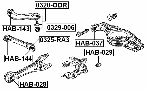0329-006 - CAMBER ADJUSTING ECCENTRIC BOLT