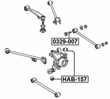 0329-007 - CAMBER ADJUSTING ECCENTRIC BOLT