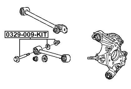 0329-009-KIT - REPAIR KIT, CAMBER ADJUSTING ECCENTRIC BOLT