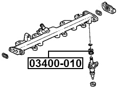 03400-010 - O-RING FUEL INJECTOR