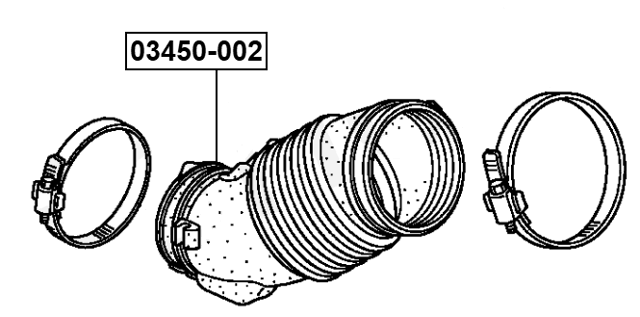 03450-002 - AIR CLEANER HOSE
