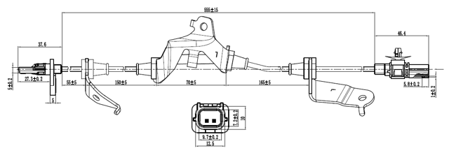 03606-003 - ABS SENSOR FRONT LEFT