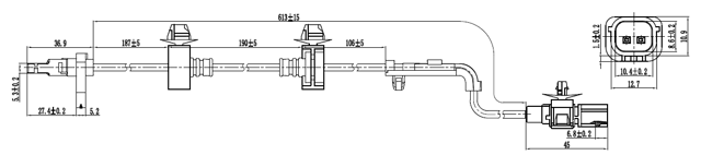 03606-007 - ABS SENSOR FRONT LEFT