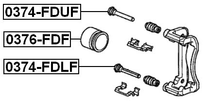 0374-FDUF - FRONT CALIPER SLIDE PIN
