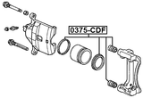 0375-CDF - FRONT BRAKE CALIPER REPAIR KIT (SET FOR ONE SIDE)