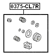 0375-CL7R - REAR BRAKE CALIPER REPAIR KIT (SET FOR ONE SIDE)
