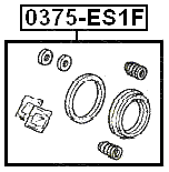 0375-ES1F - FRONT BRAKE CALIPER REPAIR KIT (SET FOR ONE SIDE)
