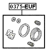 0375-EUF - FRONT BRAKE CALIPER REPAIR KIT (SET FOR ONE SIDE)
