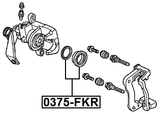 0375-FKR - REAR BRAKE CALIPER REPAIR KIT (SET FOR ONE SIDE)