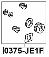 0375-JE1F - FRONT BRAKE CALIPER REPAIR KIT (SET FOR ONE SIDE)