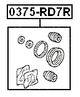 0375-RD7R - REAR BRAKE CALIPER REPAIR KIT (SET FOR ONE SIDE)