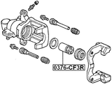 0376-CF3R - REAR CALIPER PISTON WITH MECHANISM D33.9