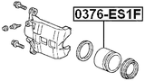 0376-ES1F - FRONT CALIPER PISTON D51.1