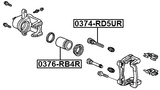 0376-RB4R - REAR CALIPER PISTON D40.4