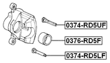 0376-RD5F - FRONT CALIPER PISTON D57