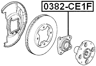 0382-CE1F - FRONT WHEEL HUB KIT
