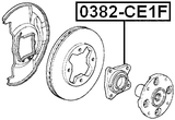 0382-CE1F - FRONT WHEEL HUB KIT